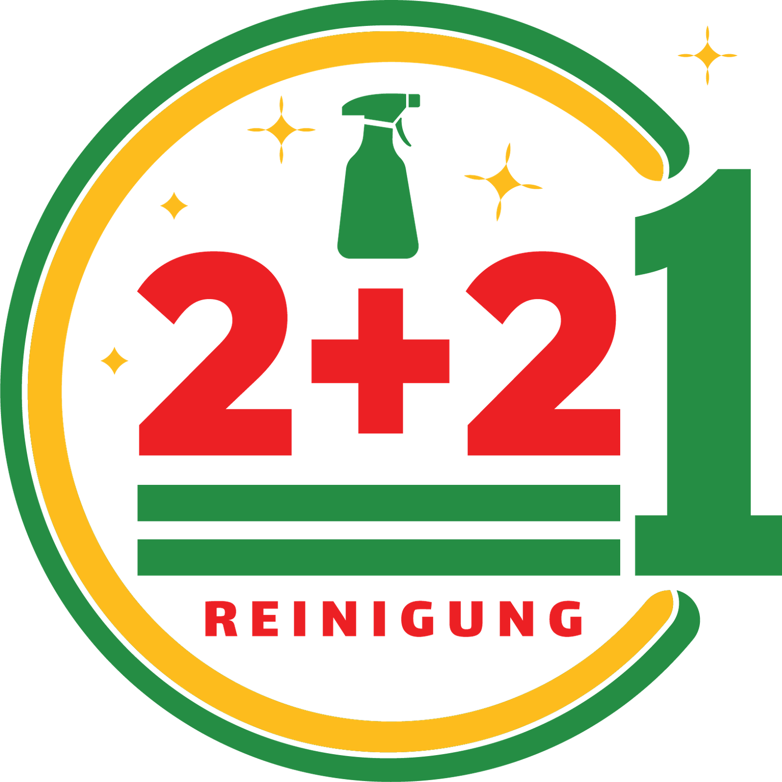 2+2=1REINIGUNG Logo